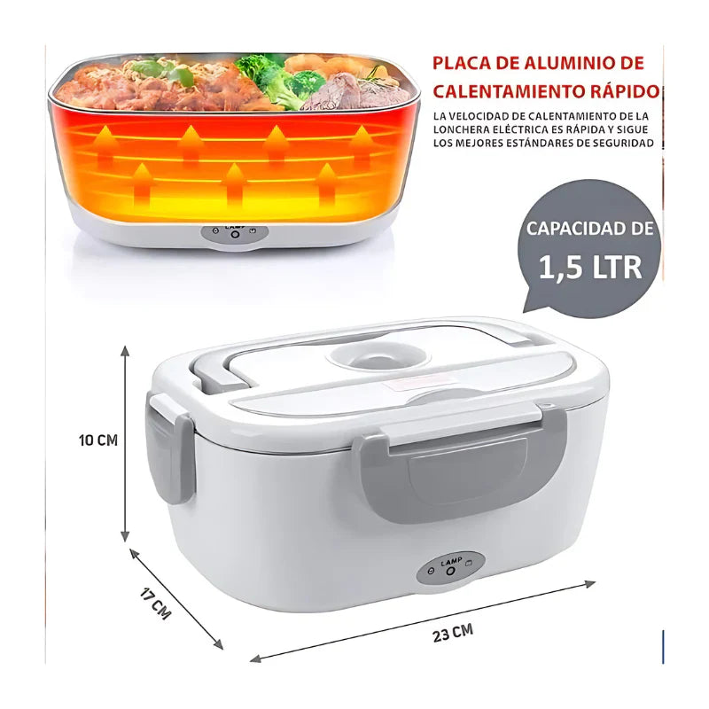 Calienta tus alimentos en cualquier lugar: Lonchera Eléctrica